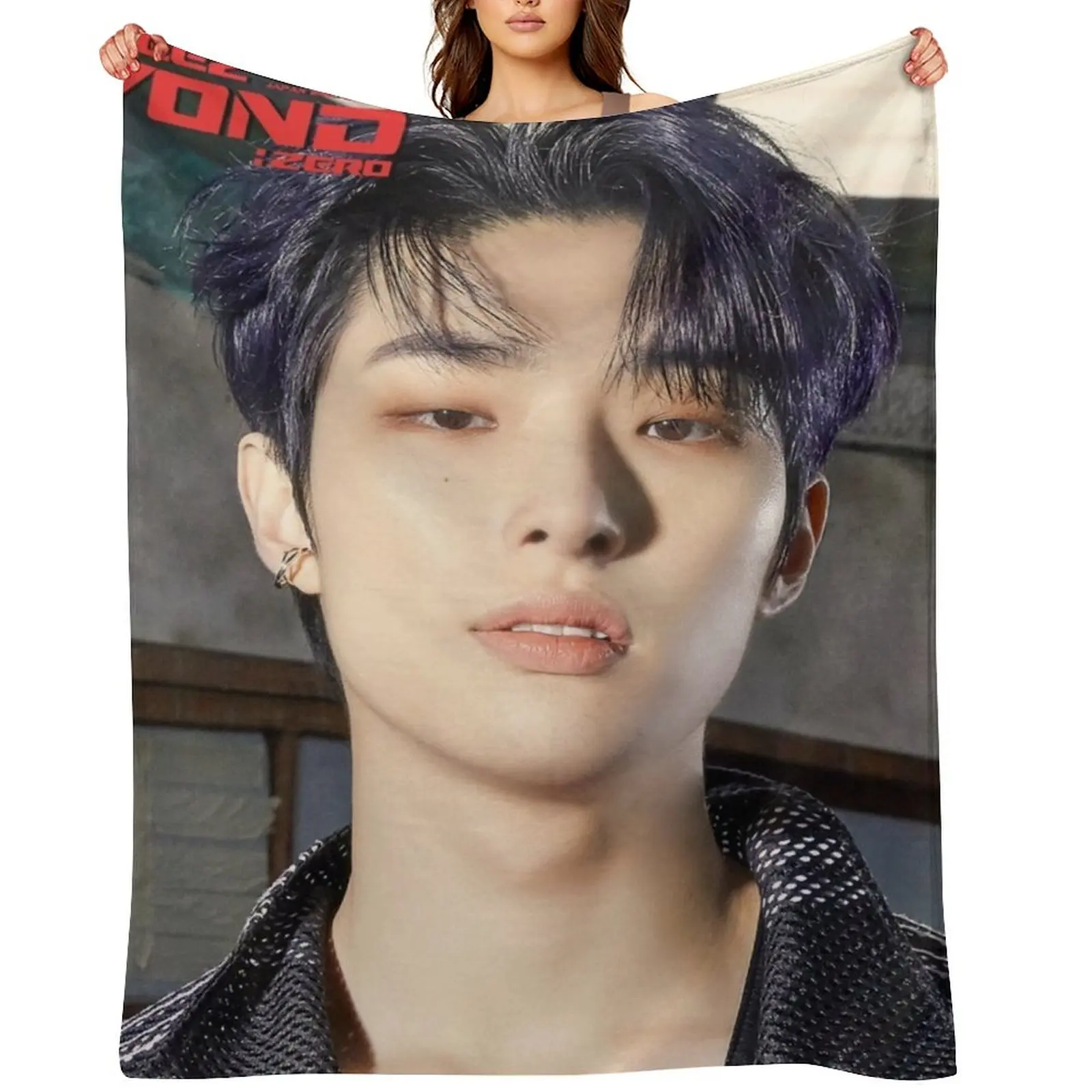 

Ateez Mingi Throw Blanket Summer Sleeping Bag Personalized Gift Flannel Blankets