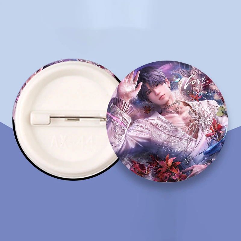 Game Love and Deepspace Badge Tinplate Pins Button Brooch Bag Decoration Accessories Sylus Xavier Zayne Rafayel Caleb Pin Gift view 5