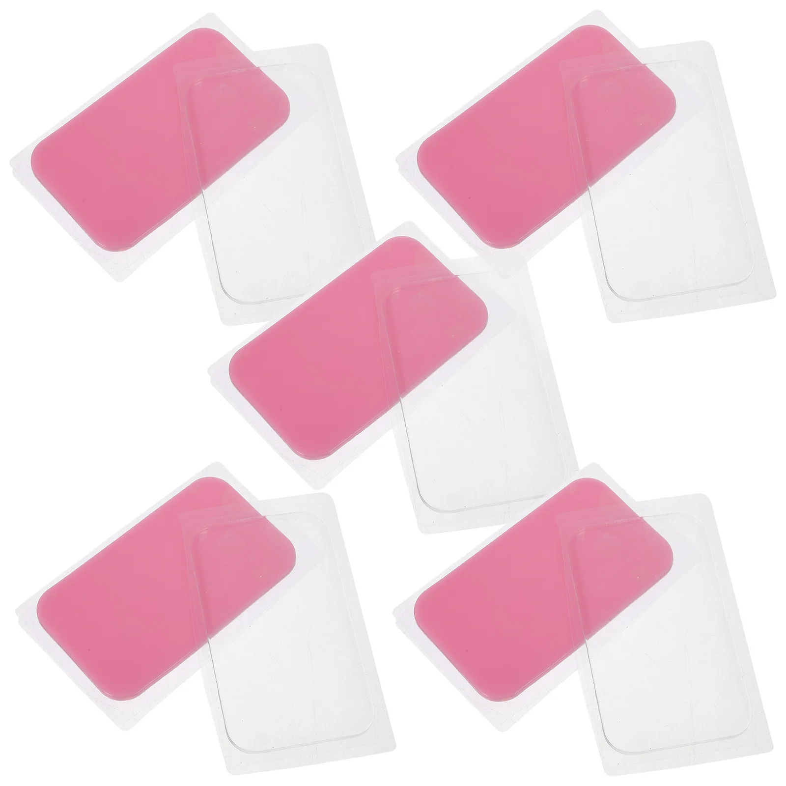 

10Pcs Lash Extension Supplies Reusable Silicone Pads Eyelash Grafting Pallet Soft Adhesive Eye Patches for Beauty Salon Pink