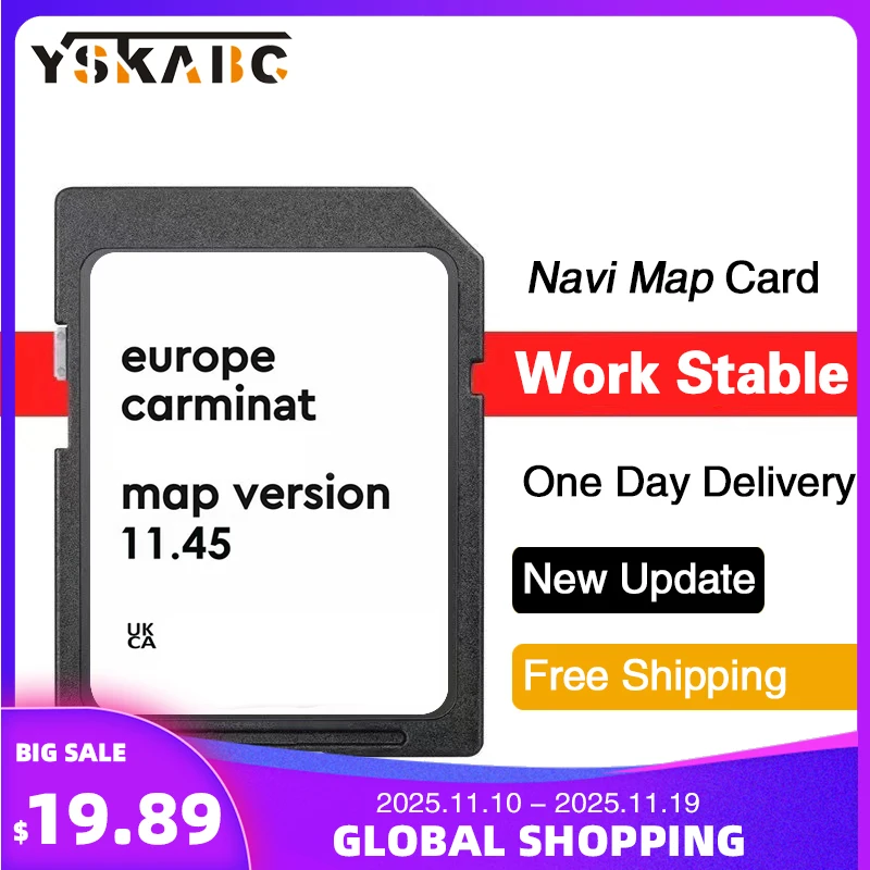 

Carminat 11.45 8201756571 Europe Map 2025 for Renault Megan Clio Laguna Scene Version Sat Nav GPS Navigation SD Card 8GB