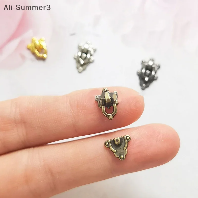 กุญแจล็อคโลหะขนาดเล็กคุณภาพสูง 5 ชิ้น 4 สี สำหรับงาน DIY ล็อคกระเป๋าเดินทาง ล็อคตุ๊กตา