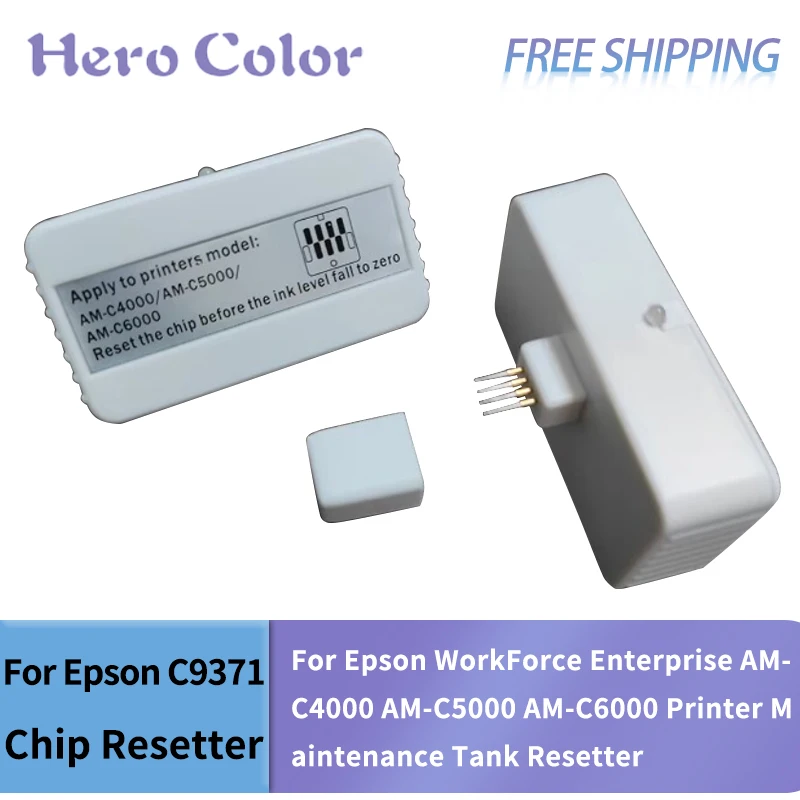 

C9371 чип сброса картриджа с чернилами для Epson WorkForce Enterprise AM-C4000 AM-C5000 AM-C6000, сброс бака для обслуживания принтера