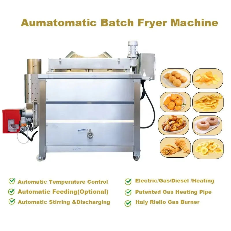 【Best-selling】Automatic Round Pot Batch Fryer Machine For Potato Chips And Chicken Nuggets With Oil Filter System And Motor As C