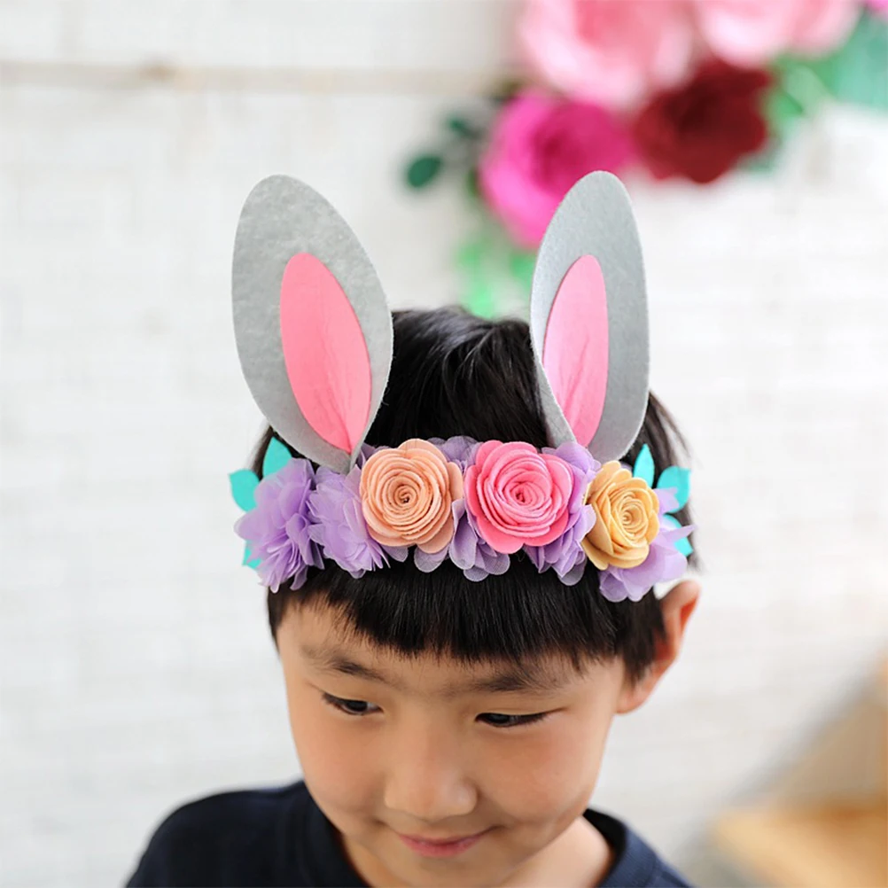 

Rabbit Hair Kids Easter Headband Headbands Bunny Baby Headband Ears Baby Flower Decorations for Easter Birthday Parties