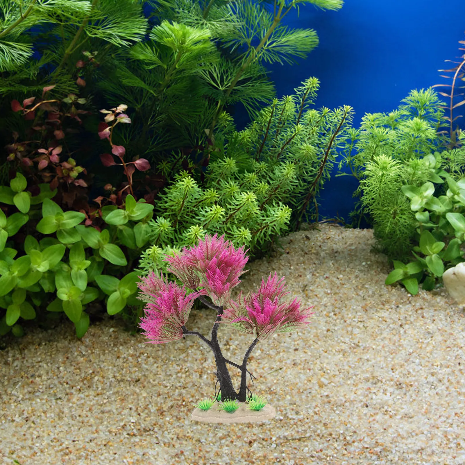 

Realistic Fake Aquarium Plant Fish Tank Decoration Artificial Aquatic Plants For Betta Desktop Decor Supply Accessory