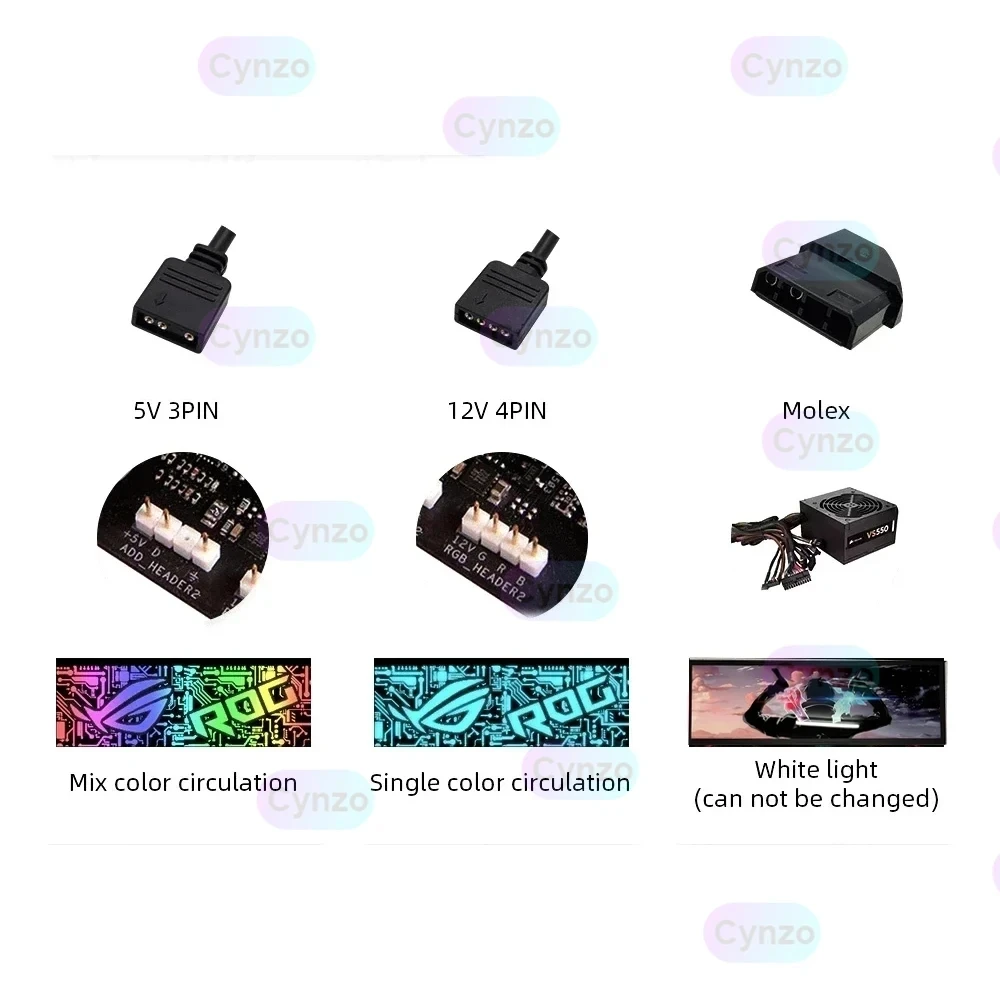 RGB VGAホルダー 5V/12V、5090 5080 グラフィックカードブラケット