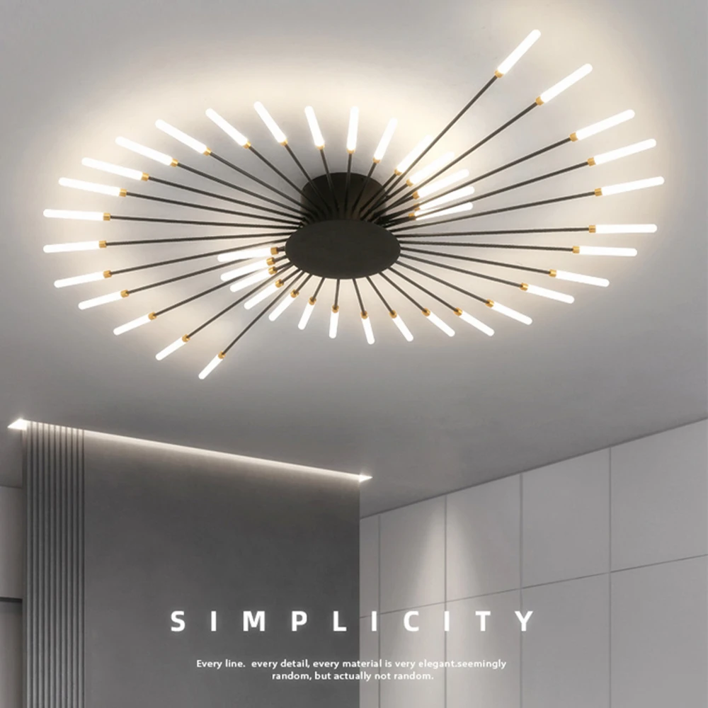 Modern Led Fireworks Pendant Lamps for Living Room Bedroom Chandelier Led Ceiling Hanging Lamp Home Furnishing lighting