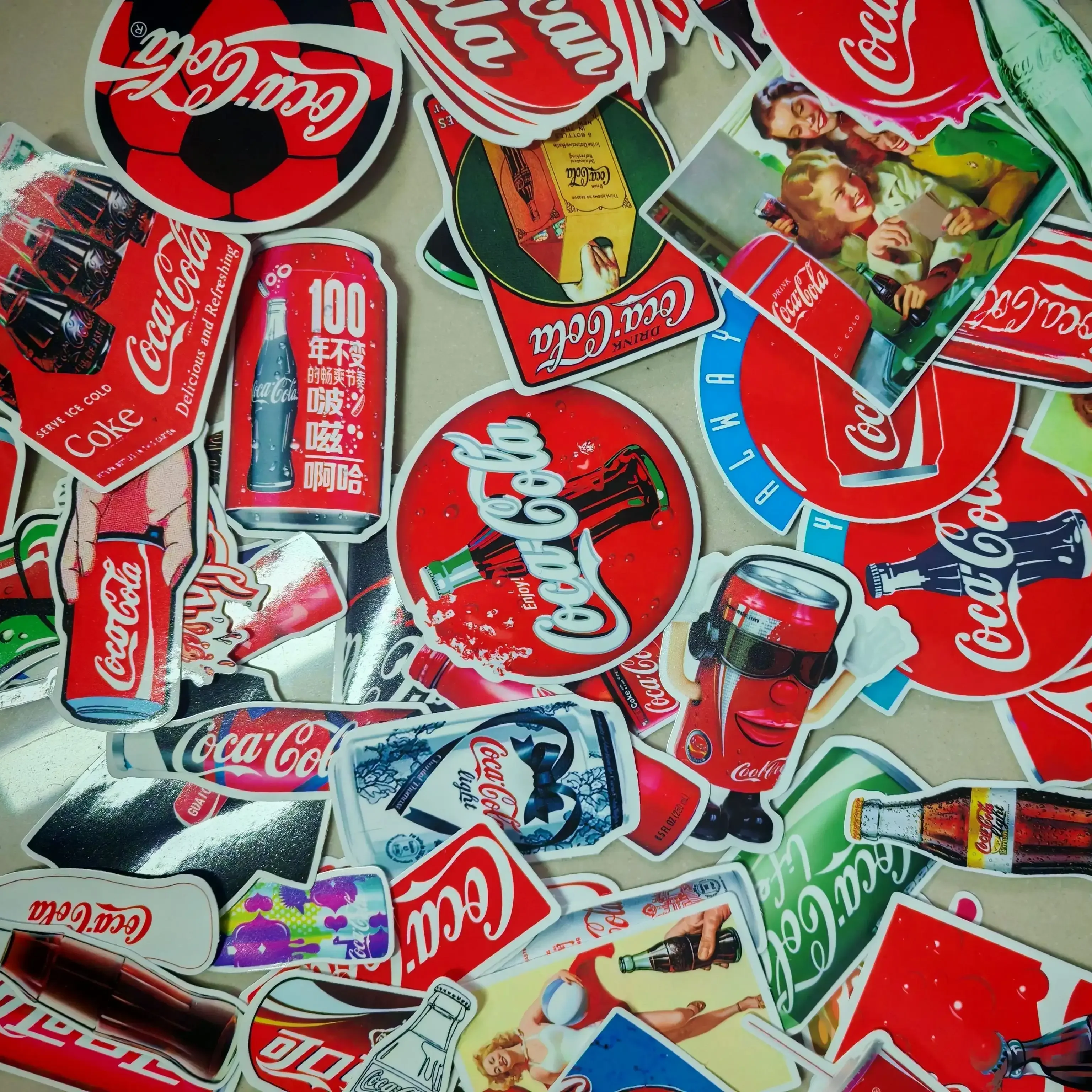AliExpress Bandai 76pcs Coke Laptop Bike Car Decoration Waterproof Sticker