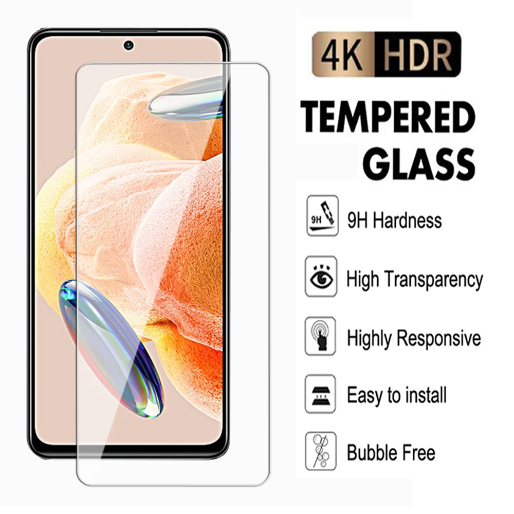 100D Screen Protector For xiaomi Redmi Note 12 13 Pro Plus 4G 5G Tempered Glass for Redmi 12S 12C 13C 12T Pro 4G 5G glass Film