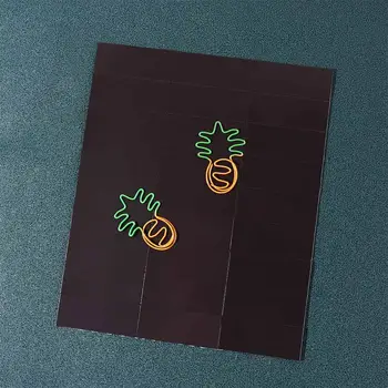 30pcs/גיליון הוראה עזר מגנט שחור מדבקת לוח מדבקה עצמית גמיש מדבקה שחור מלבני שחור