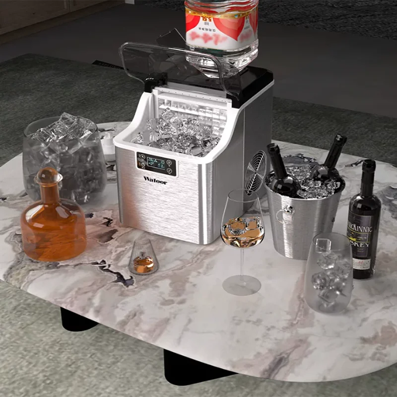 Customized Ice Cube Machine Electric Stainless Steel 220V Household