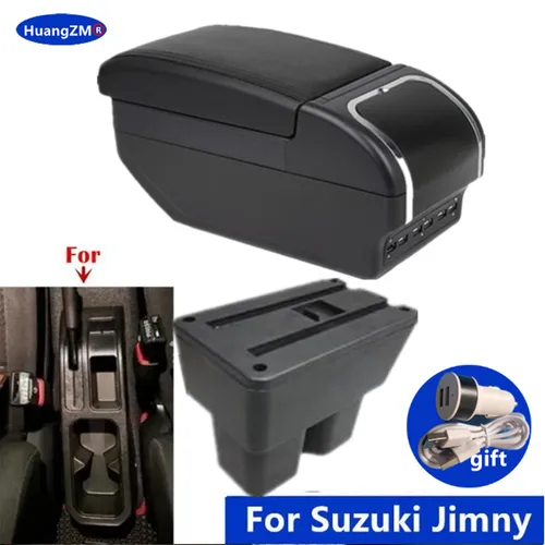 Para Suzuki Jimny caja de reposabrazos para Suzuki Jimny JB74 jb64w reposabrazos de coche 2019-2025 caja de almacenamiento accesorios de reequipamiento dedicados para coche