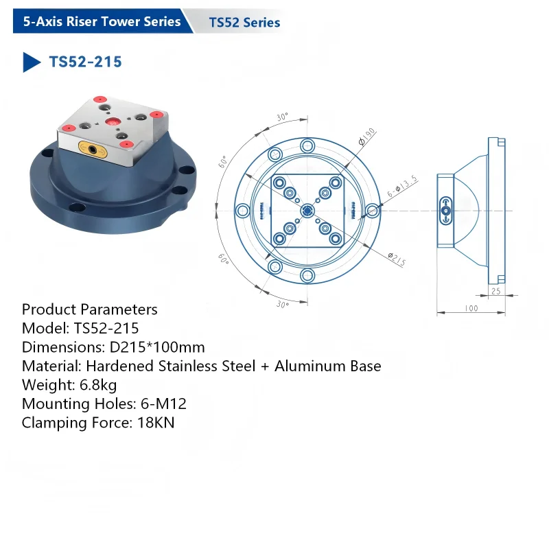 CNC Workholding Clamping Unit For Automated Production ZPP Precision Pallet System