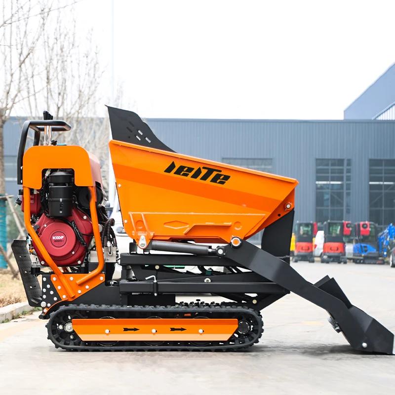 

500 KG New Mini Tracked Dumper Compact mini Dumper for Construction Material Handling Landscaping customized