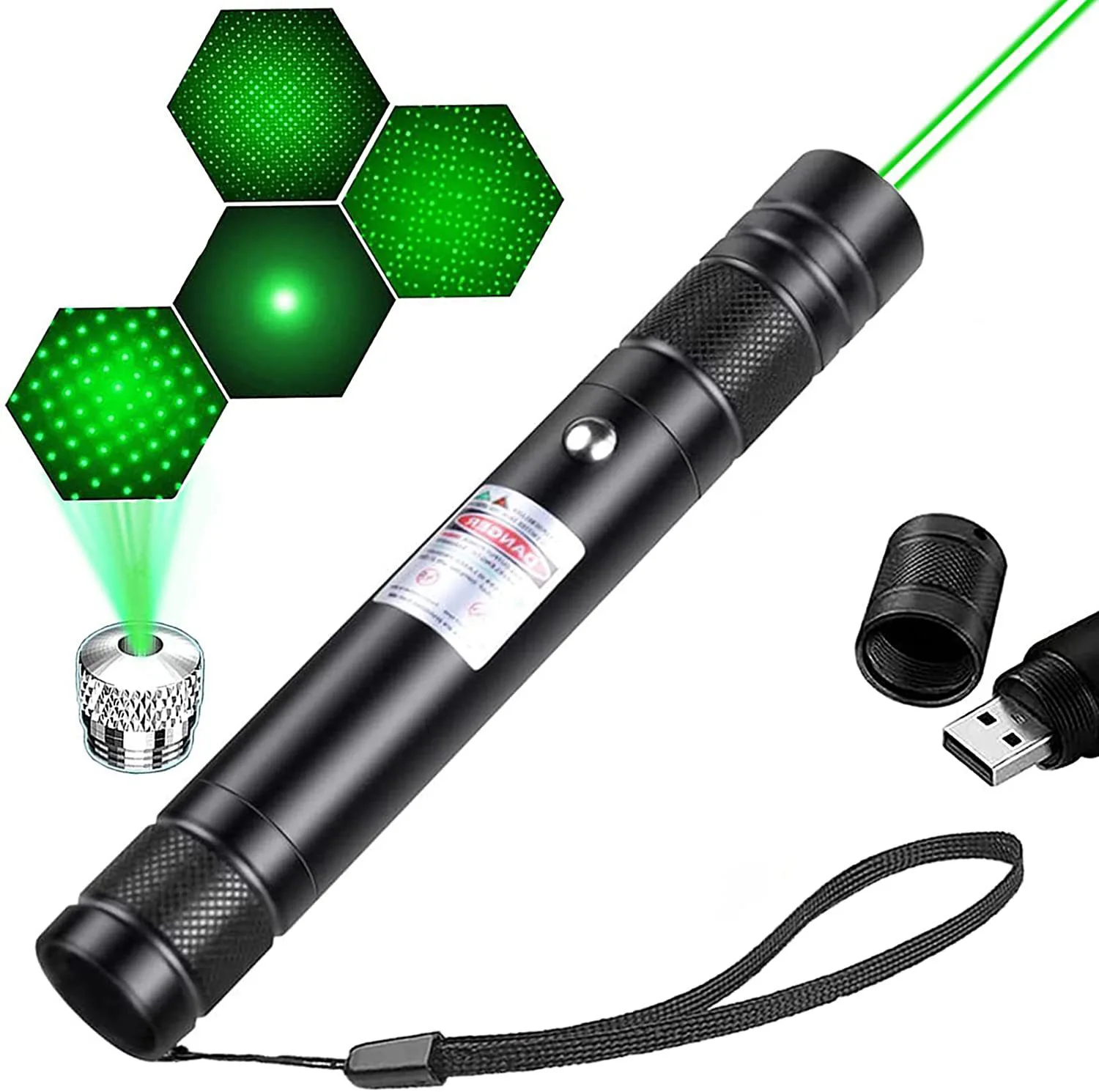 USB Mini Laser Pointer 710 for Cats, Interactive LED Red Light Toy with Bright Animation