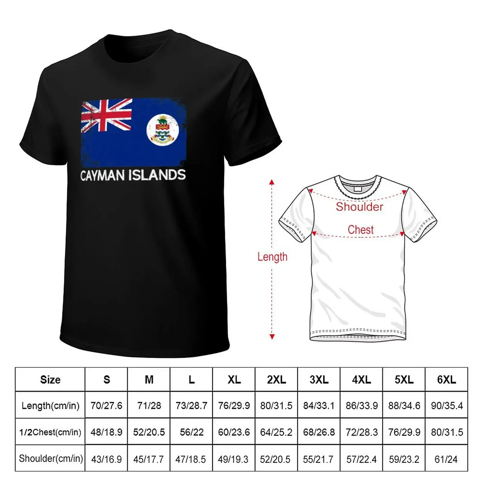 Caymanian Flag Design | Vintage Made In Cayman Islands Gift T-Shirt customs design your own blanks men clothings