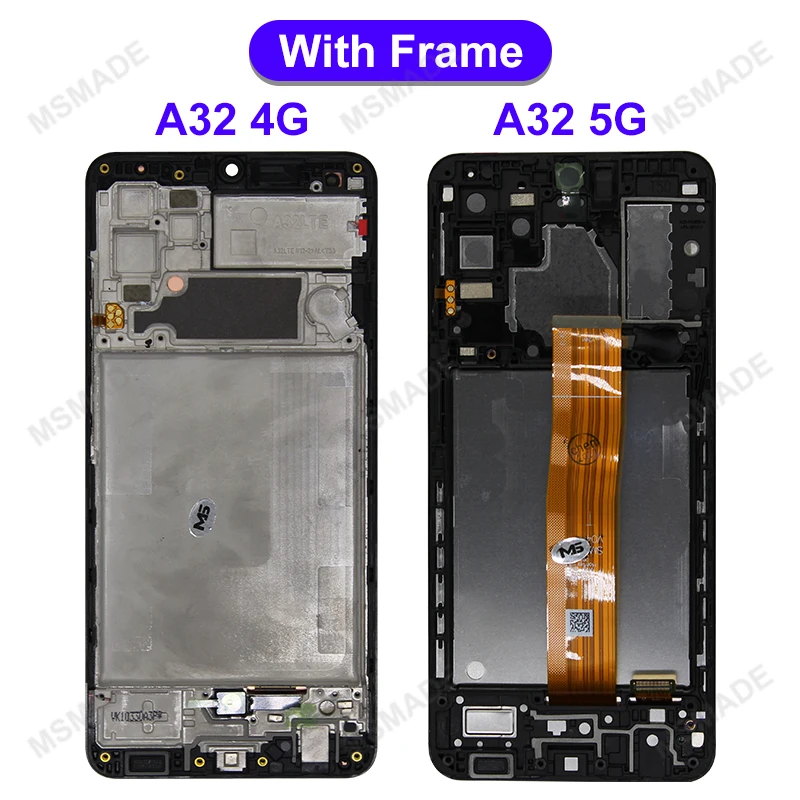 Pantalla AMOLED para Samsung Galaxy A32 4G LCD SM-A325F SM-A325M Display Touch Screen Replacement para Samsung A32 5G Display SM-A326B 5