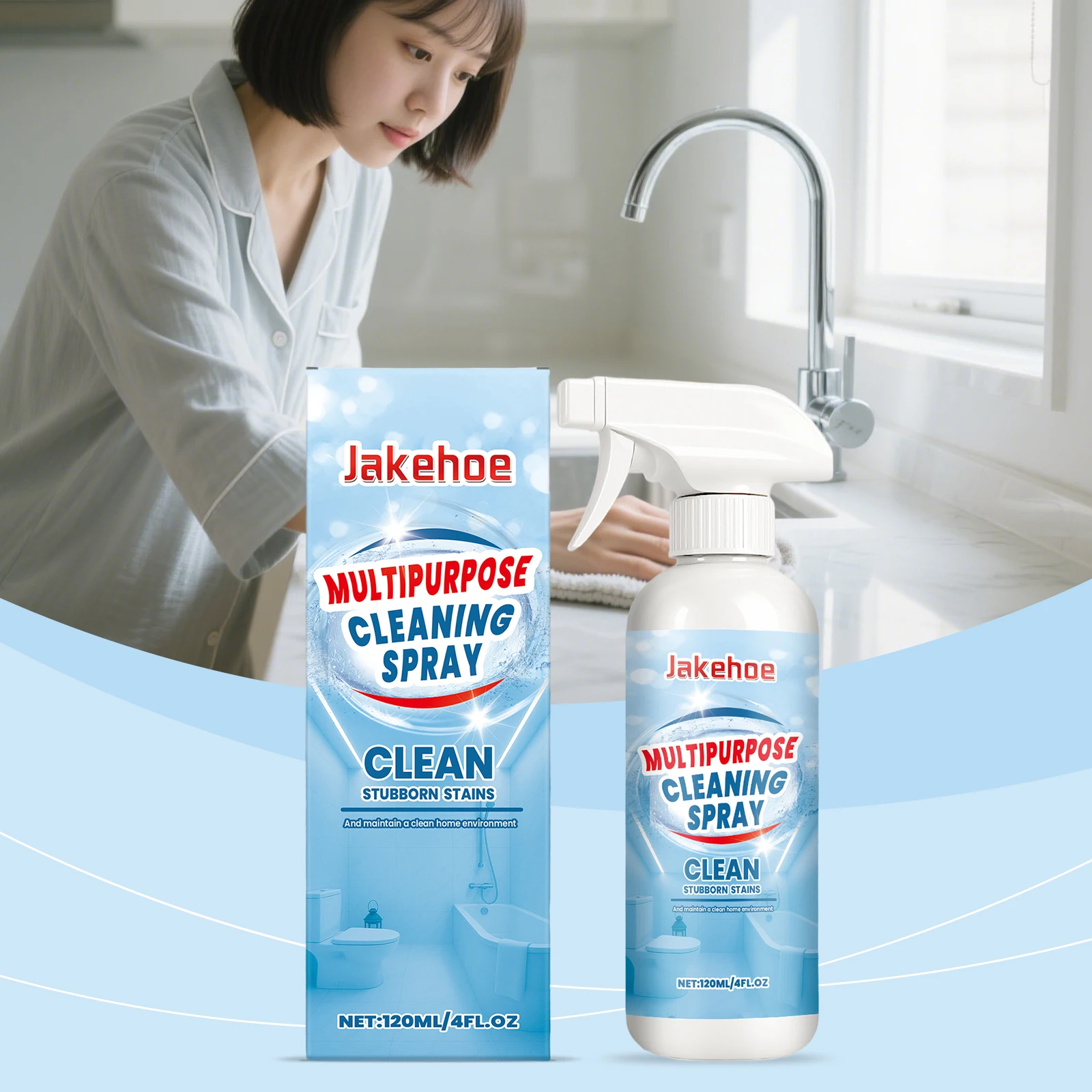 

Multi-Purpose Cleaning Spray-Cleans Tile Gaps Sinks Home Multi-Scene Use Aids Stubborn Stain Removal Foam Penetrates Easy Wipe