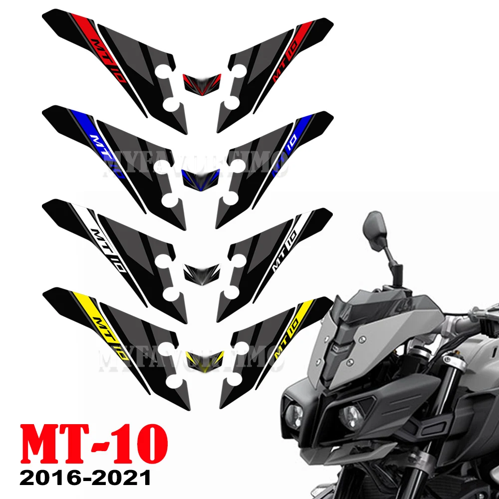 

For Yamaha MT10 MT-10 FZ MT 10 Motorcycle Knee Stickers Tank Pad Paint Protector Body Fairing Fender Decal Fuel Gas 2016 - 2021