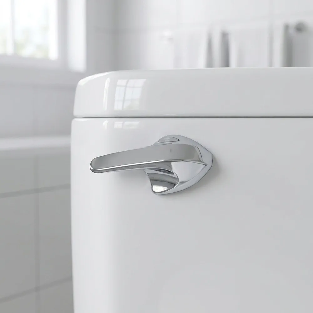 Flush Handle Replacement Zinc Alloy for For american Toilets 20.8x4x4cm Brushed Nickel Plated Finish with Copper Rod