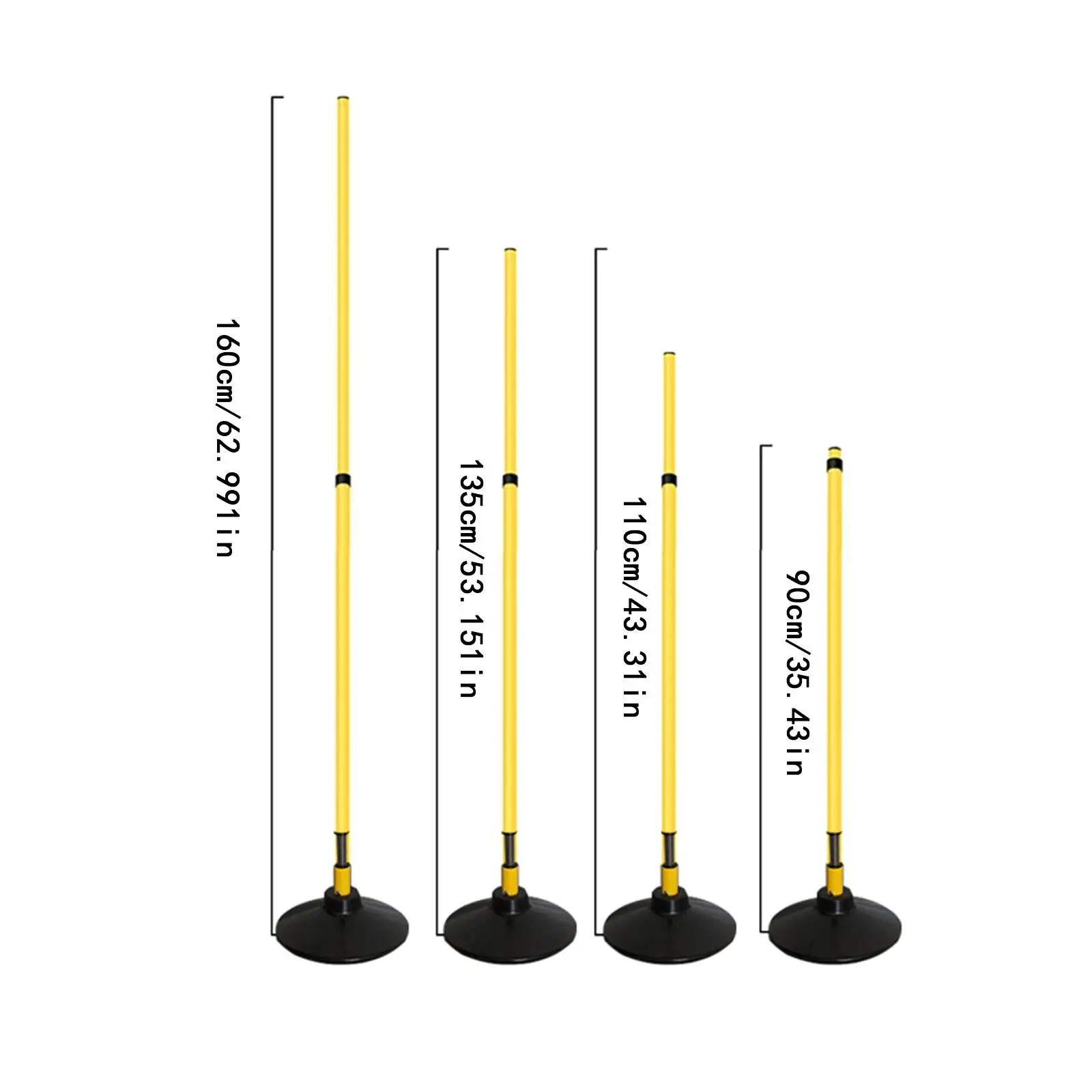 ملحق تدريب مساعد على عمود رشاقة كرة القدم للأنشطة الداخلية والخارجية