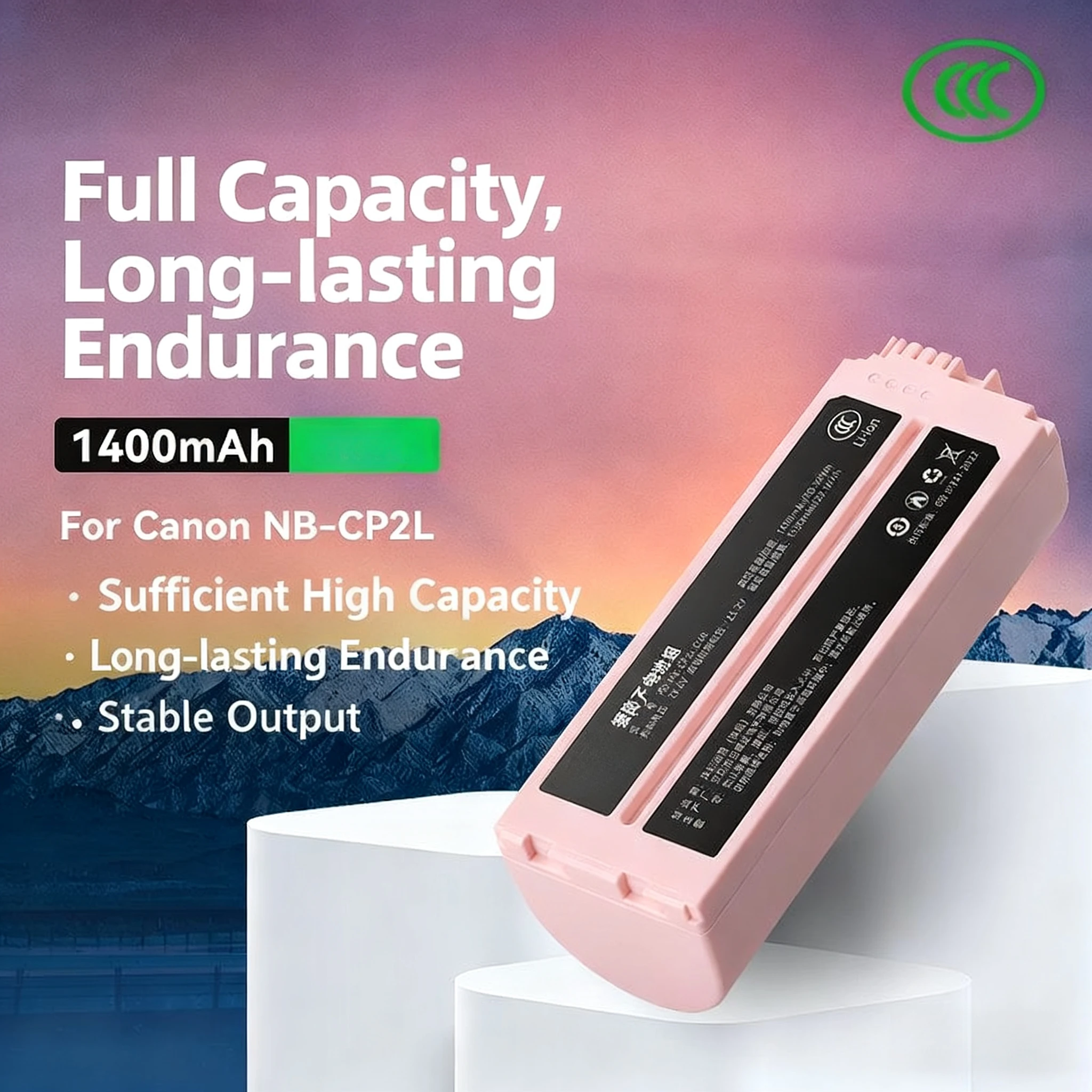 

CP2L Battery 1400mAh for Canon SELPHY CP1300 CP1500 CP1200 CP910 CP1400 Printer Replacement Power Cell