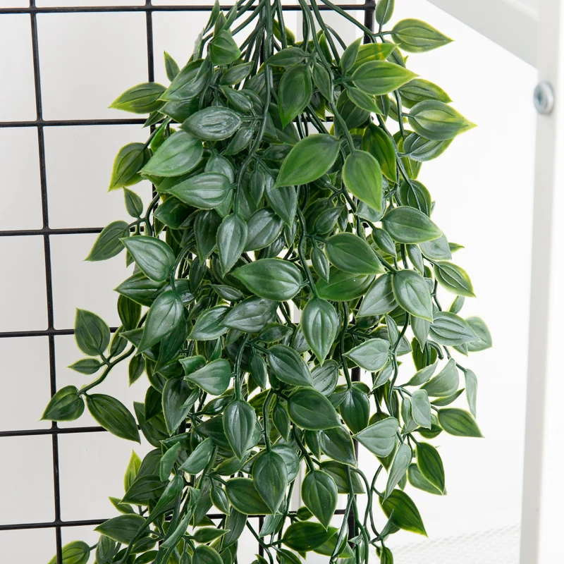 نبات اللبلاب الاصطناعي البلاستيك الأخضر يترك الزفاف السنة الجديدة عيد الميلاد ديكور المنزل في الهواء الطلق حديقة DIY بها بنفسك غرفة المعيشة الجدار الشنق #5