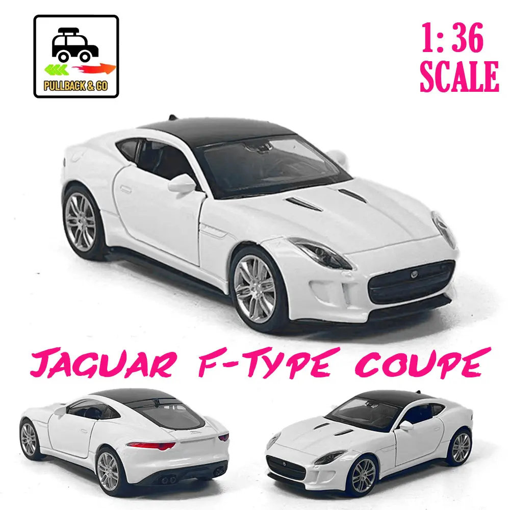 1:36 Car Model jaguar f-type coupe Scale Metal Diecast Replica Home Office Miniature Art Vehicle Hobby Decoration Kid Boy Toy