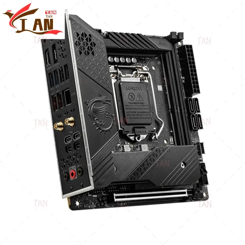 For MEG Z590I UNIFY Motherboard 64GB M.2 HDMI LGA 1200 DDR4 Mini-ITX Z590 Mainboard 100% Tested Fully Work TAN