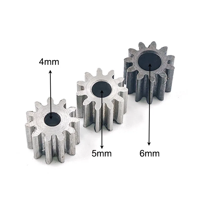 

11T 1M Carbon Steel Gear OD=13mm Height=10mm Mechanical Motor Parts Metal Pinion Hole 3mm-6mm 113A 113.17A 114A 115A 116A