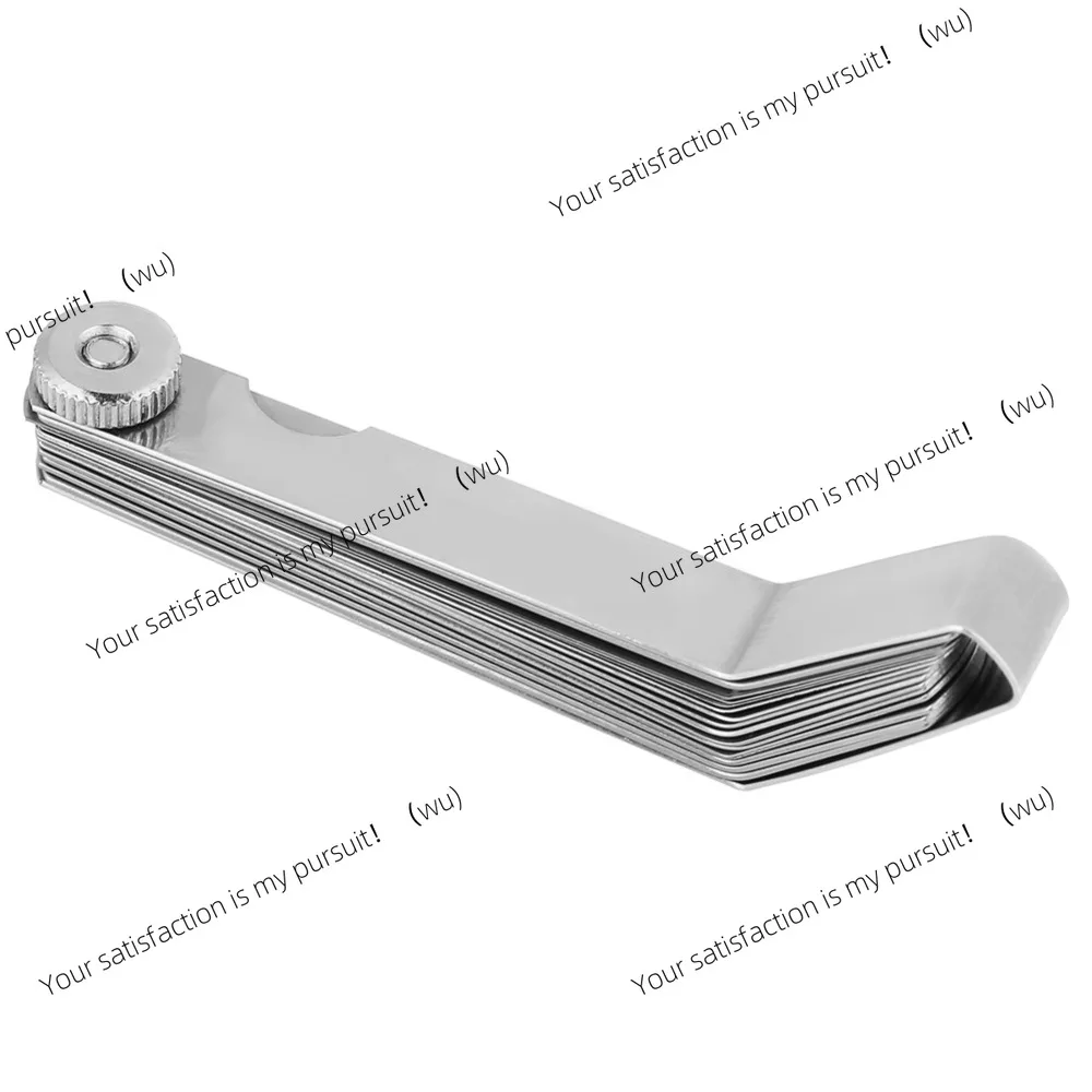 For Valve Adjustment 6 Blades Feeler Gauge Metric Stainless Steel Thickness Gauge Curved Steel 0.05-1.00MM Measuring Tool