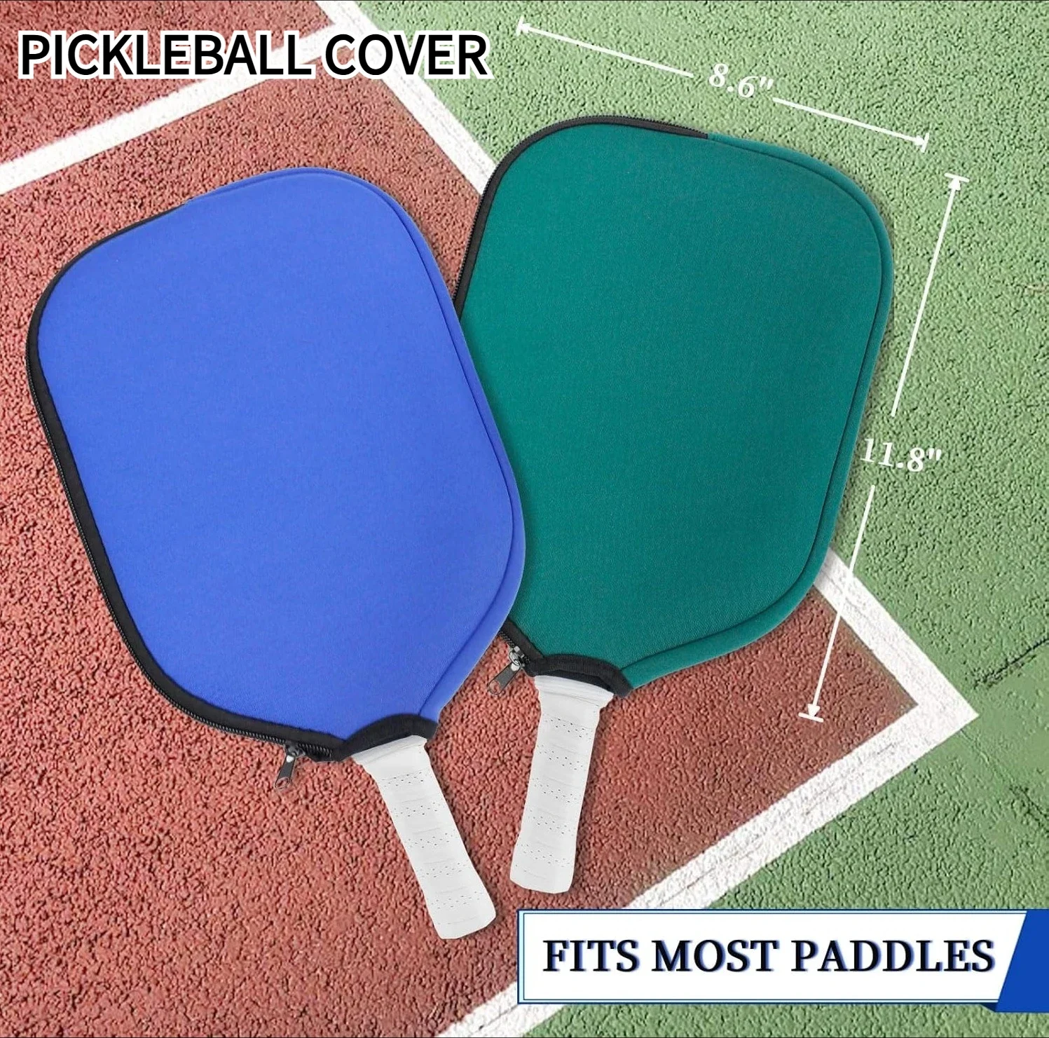 

Pickleball Paddle Cover Neoprene Cover for Table Tennis Rackets Lightweight Protective Case Suitable for Table Tennis Rackets