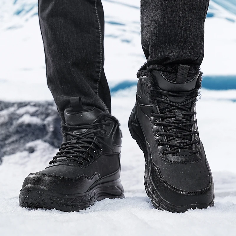 

Fashionable New Style With Plush And Thickened Warm Cotton Shoes Rubber Enhanced And Wear-Resistant Casual Sports Men'S Shoes