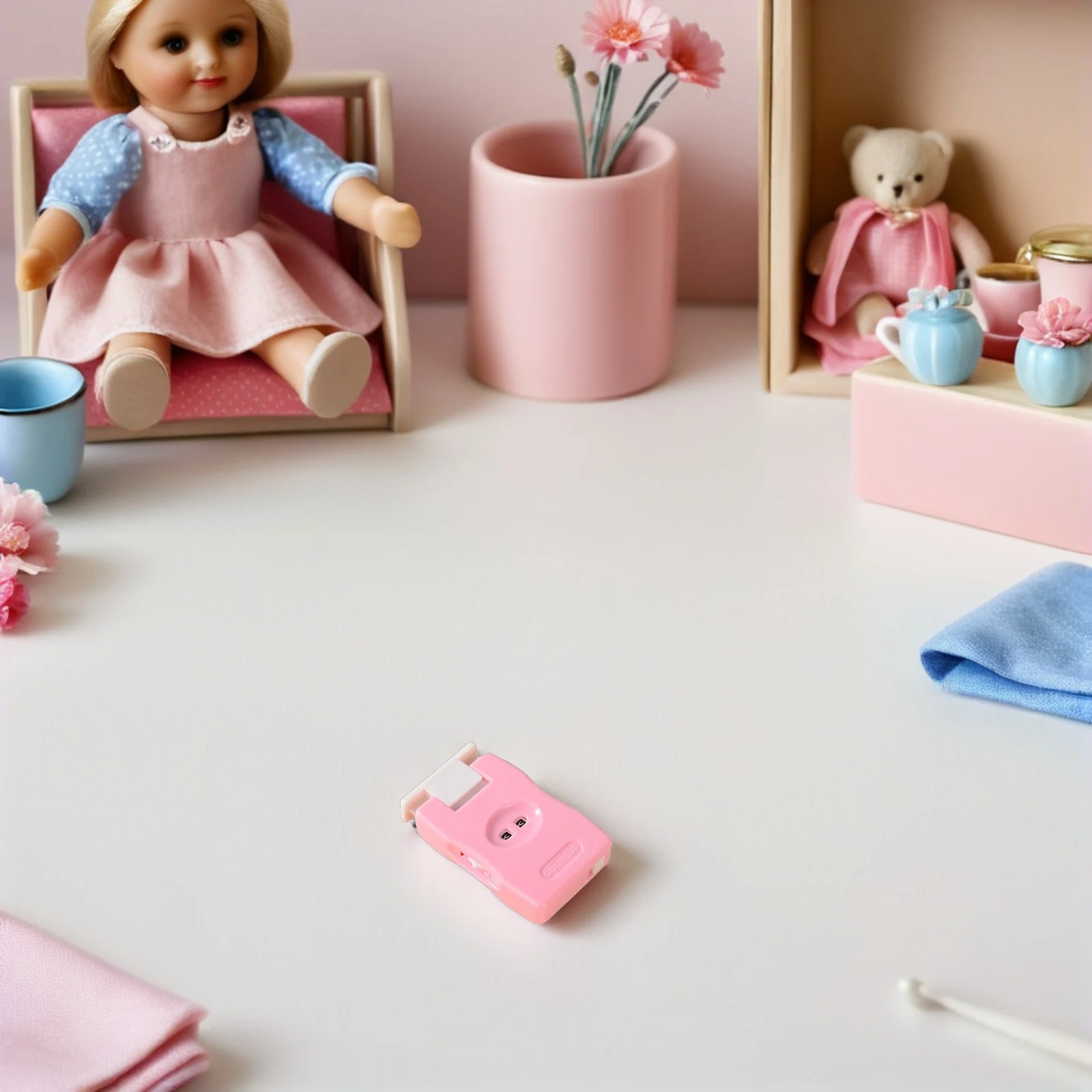 

4Pcs Plastic Knitting Stitch Counters Manual Row Counters Portable Needle Marking Tool for Crochet Yarn Crafts