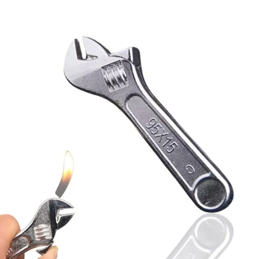 

Novel Wrench Lighter, Refillable Butane Torch, Cool Windproof Lighter, Suitable for Outdoor Camping Come Without Butane