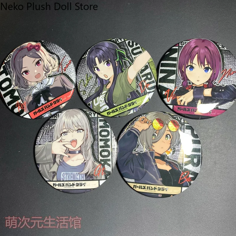 

Anime Girls Band Cry Iseri Nina Awa Rupa Cosplay Cartoon Cute Baji Badge Tinplate Backpack Pendant Adorn Birthday Gift