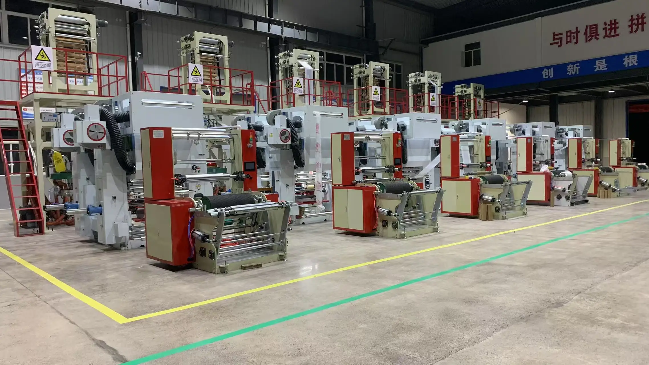 High-Precision Automatic HN-P55/65 Gravure Printing Unit For HDPE/LDPE/LLDPE Plastic Blown Film Adjustable Thickness