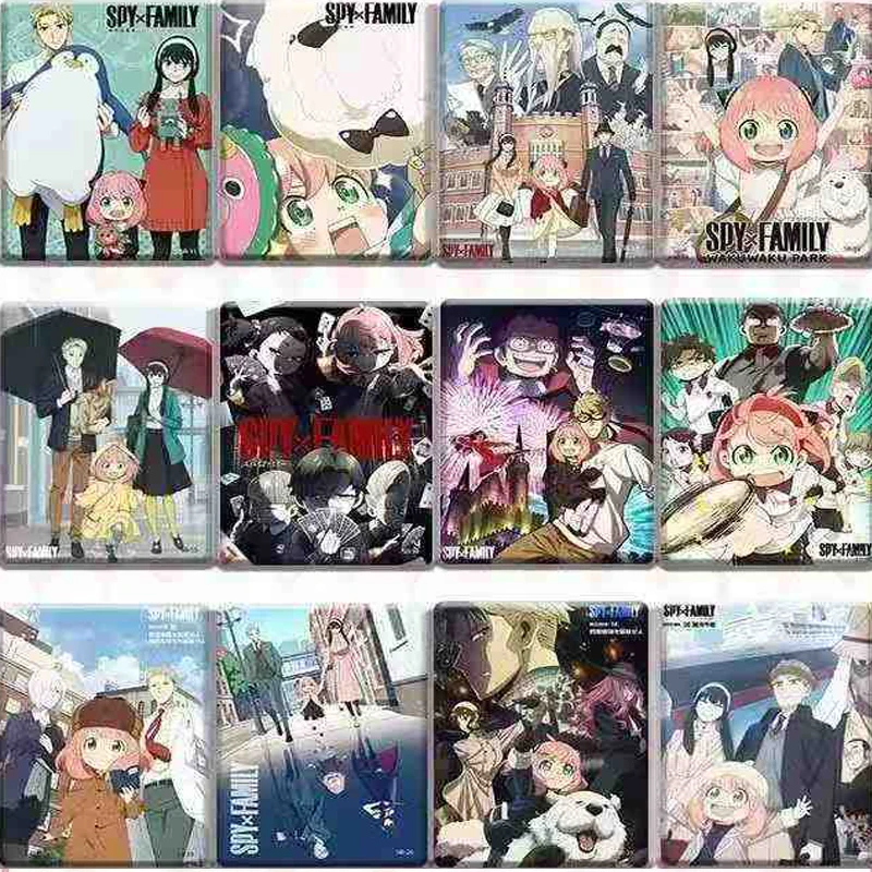 300 قطعة/جسس x عائلة رسم تمزيق بطاقات الداعم صندوق رسمي أنيمي تجارة لعبة جمع النمط الياباني هدية