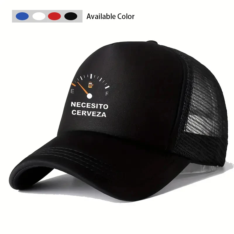 Hot-selling Unisex Baseball Cap With Fashion Print Breathable Mesh Peaked Hat Adjustable Perfect for Outdoor Sports Sun Hat