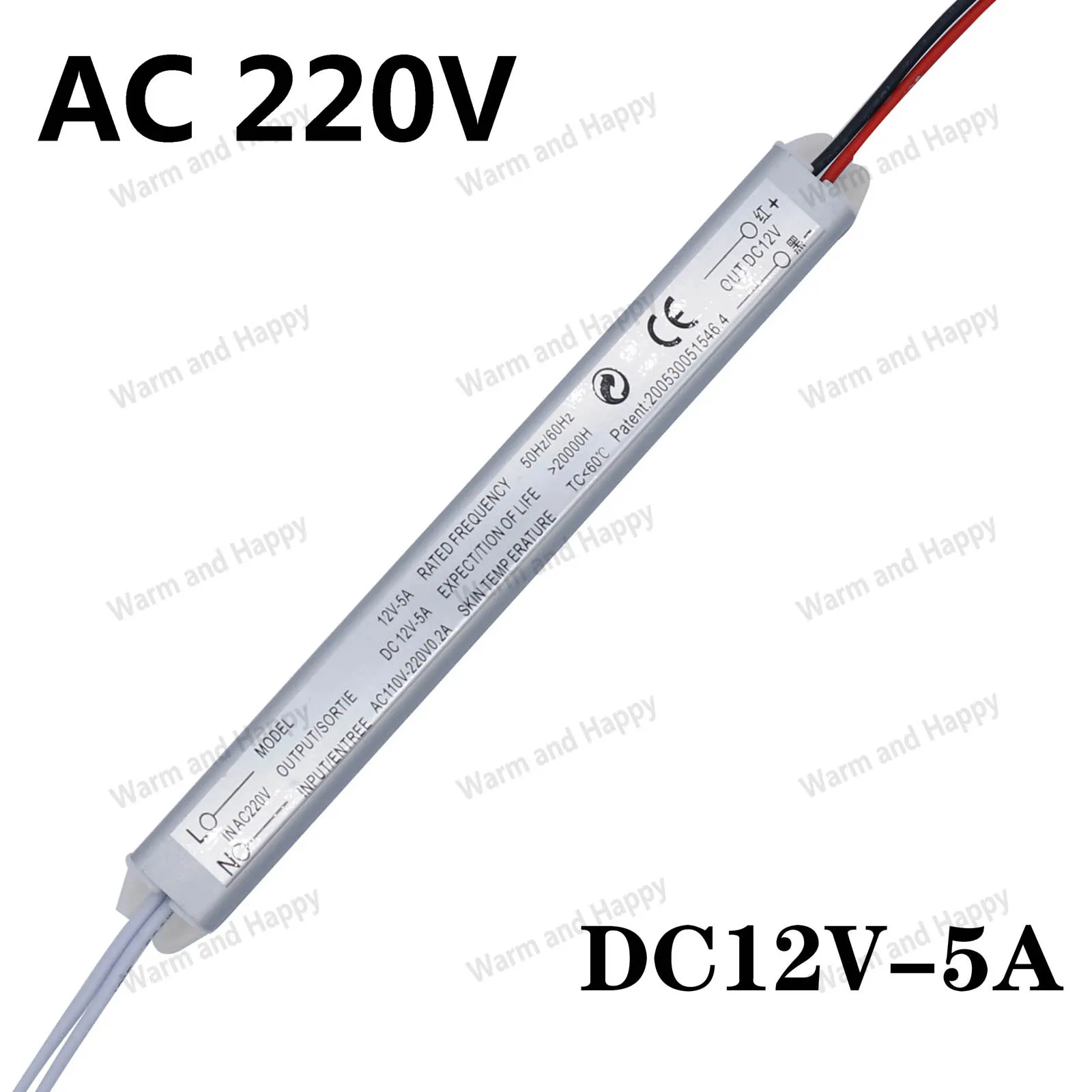 Imagem -05 - Fonte de Alimentação do Motorista do Diodo Emissor de Luz 220v a 12v Que Comutam o Transformador 1a 2a 3a 5a 6a12w 24w 36w 60w 72w da Iluminação do Motorista para a Luz Conduzida