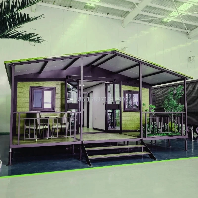 Australia Container House Prefab Tiny Home Modern Expandable Container House 20ft Outdoor Container Home With Bathroom Kitchen