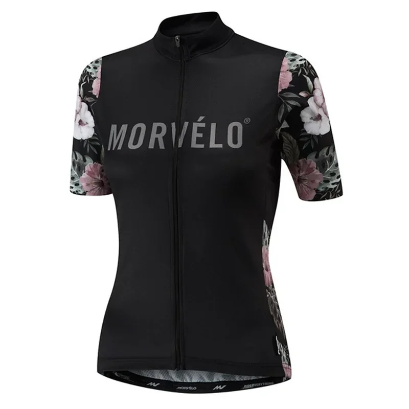 2019 New Summer Morvelo Short Sleeve Pro Cycling Jersey Women Mountain Bicycle Clothing MTB Racing Bike Clothes Ropa Ciclismo A4