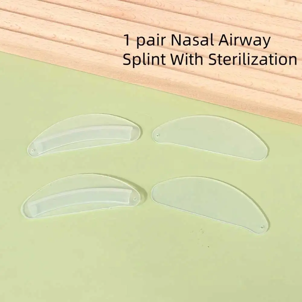 

1Pair Transparent Medical Septoplasty Silicone Nasal Splint Hospital Consumables Internal Nasal Airway Splint with Sterilization