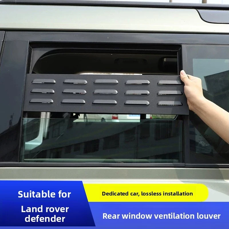 Rear Window Vent Shade Bug Screen for 20-26 Land Rover Defender 110 130 Car Rear Side Window Insect Netting Sun Visor Sunshade V