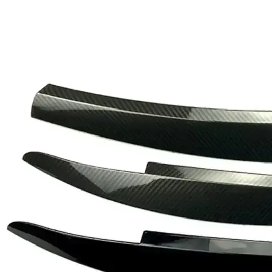 2Pcs Headlight Eyebrow Eyelid Cover Trim Sticker For Scirocco 2009 -17 Car Exterior Decoration Accessories Glossy Black Carbon