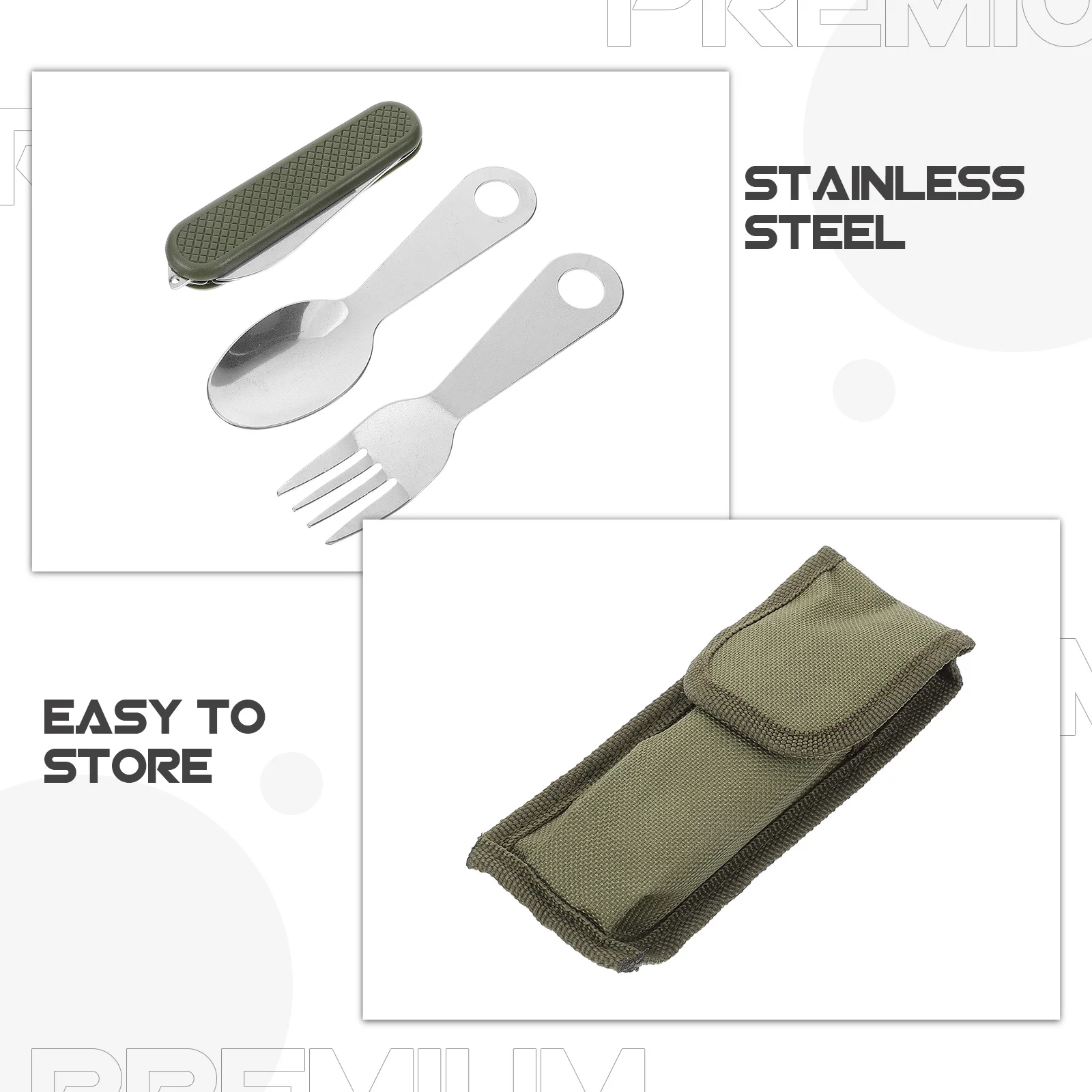 مجموعة واحدة من أدوات المائدة العملية للحفلات والمهرجانات المصنوعة من الفولاذ المقاوم للصدأ ومجموعة قطع الشوكة وأساسيات المطبخ المنزلي #3