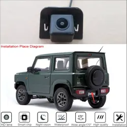 Rear View Camera For Suzuki Jimny JB64/JB64W/JB74/XC 2018~2020 2021 2022 2023 HD CCD Night Vision Back Up Parking Camera
