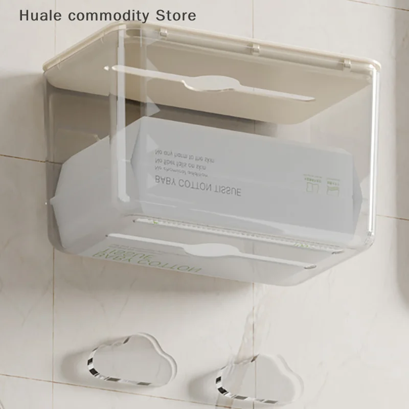 New Clear Acrylic Tissue Box Holder Tissue Dispenser Napkin Holder Car Home Office Desktop Tissue Storage Box Organizer
