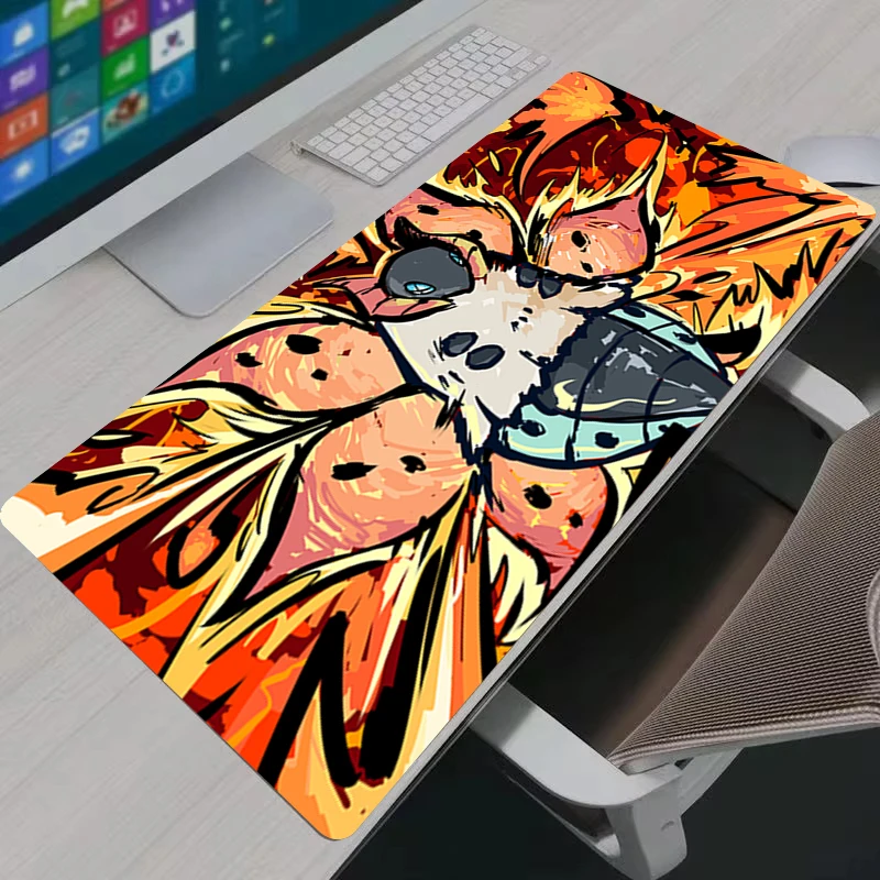 Mouse Pad Computer Laptop Anime Gaming Keyboard Mouse Mat Large Mousepad P-Pokemon Volcarona Keyboards Gamers Desk Mat