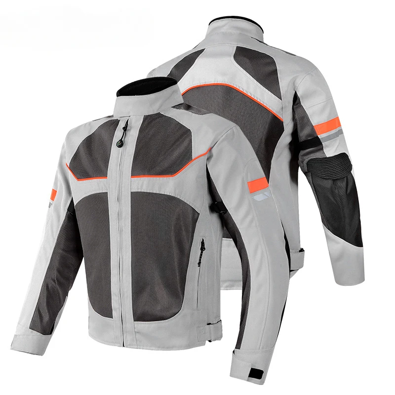 

Four seasons waterproof couple reflective mesh breathable motorcycle protective clothing, windproof warm wear-resistant armor